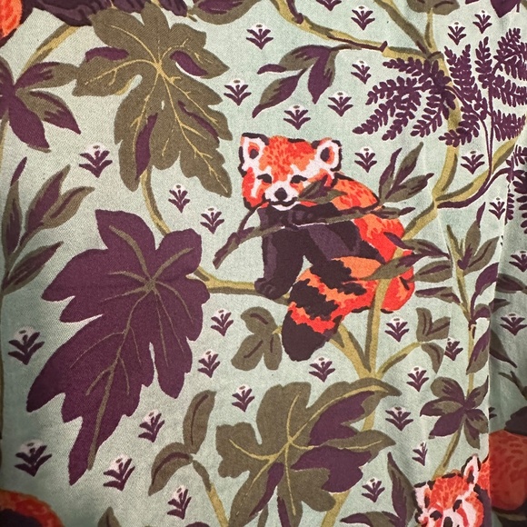 NEW Printfresh Satin Wildest Dreams Set in SOLD OUT Red Pandas/Soft Mint 2X - Picture 9 of 16